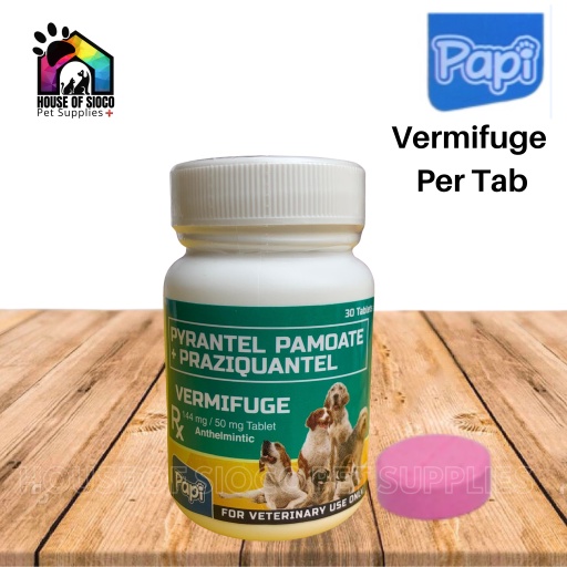 Papi Vermifuge Dewormer Tablet For Pets (Per Tablet) | Shopee Philippines
