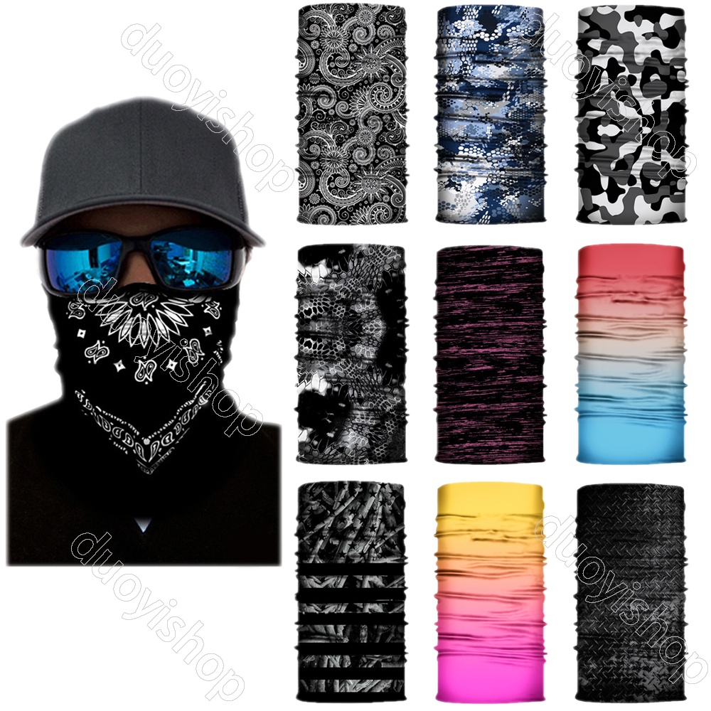 In Stock Anti Dust Uv Buff Bandana Turban Head Scarf Face Motorcycle Bicycle Sport Topeng 7939