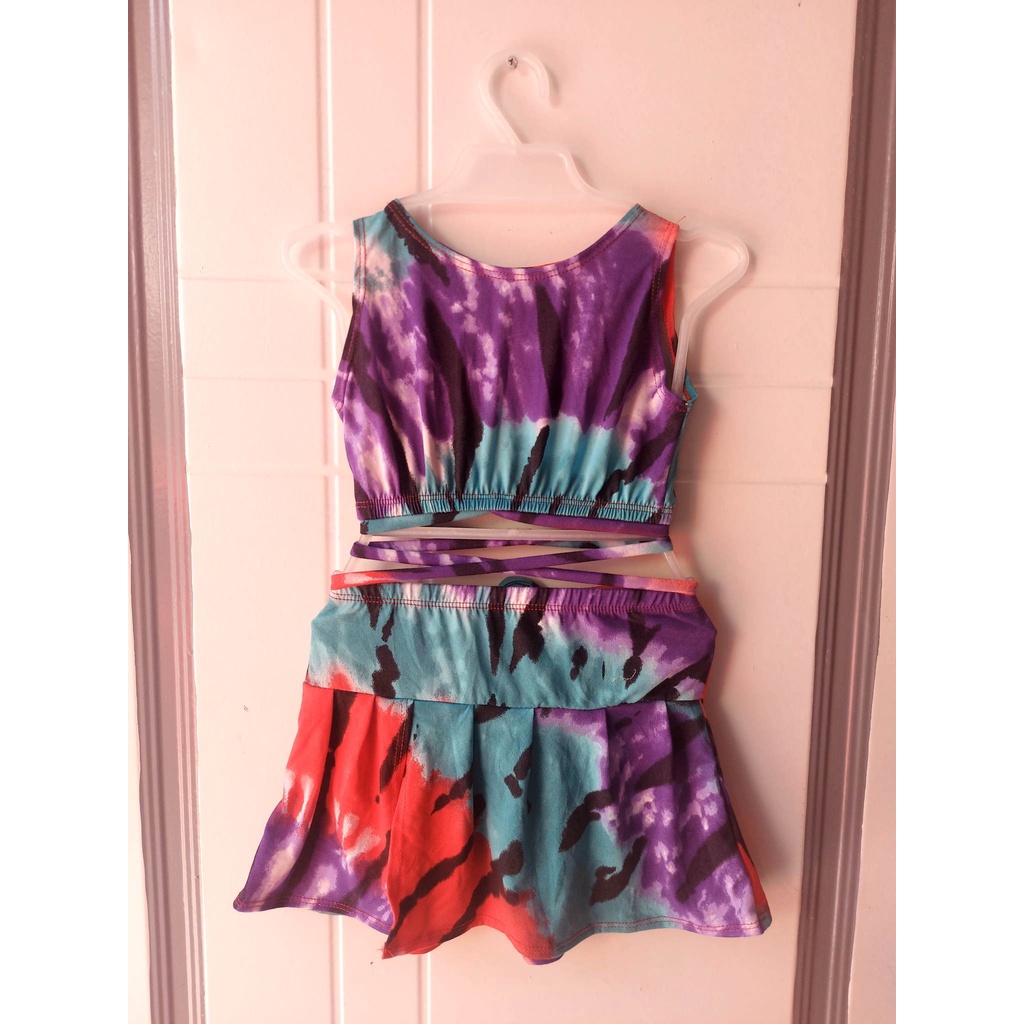 Sexy Crop Top Terno Palda with Lace (2 to 4 Yrs Old) | Shopee Philippines