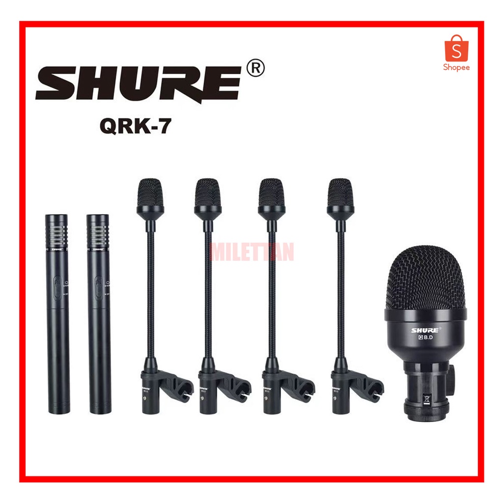QRK7 Microphone Drum Set Kit 7 Pieces Shopee Philippines