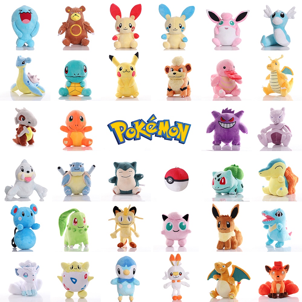 Pokemon Plush Pikachu Toy Charmander Squirtle Bulbasaur Charizard Eevee ...