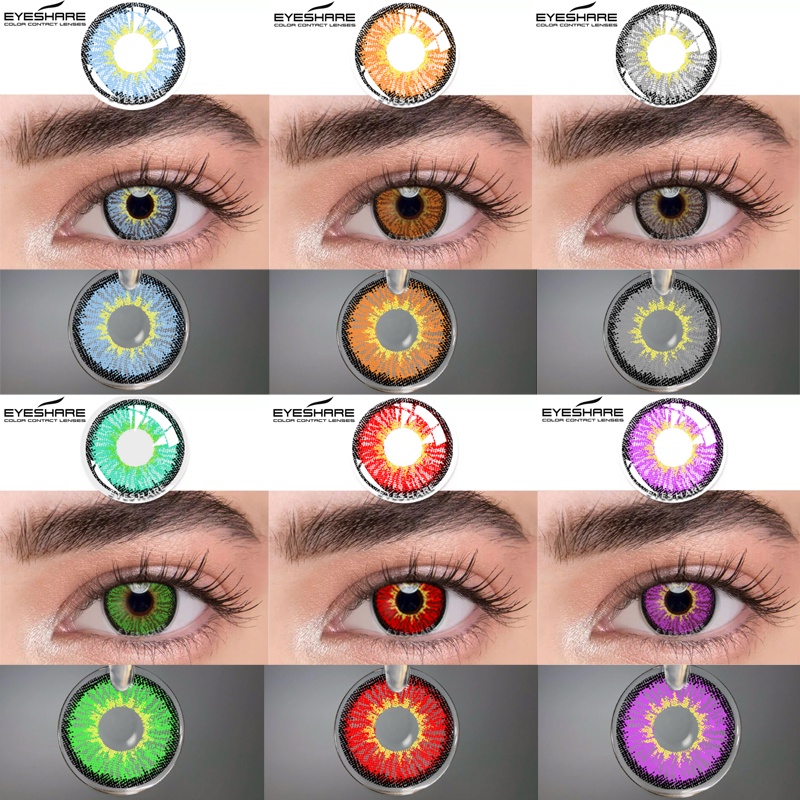 EYESHARE Cosplay Contact Lens Dress Up Halloween Lenses for Color Eyes