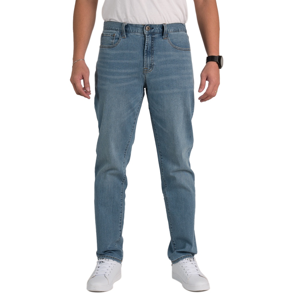 GIORDANO Men's Regular Tapered Jeans (01112026) - 15 - Lt Denim ...