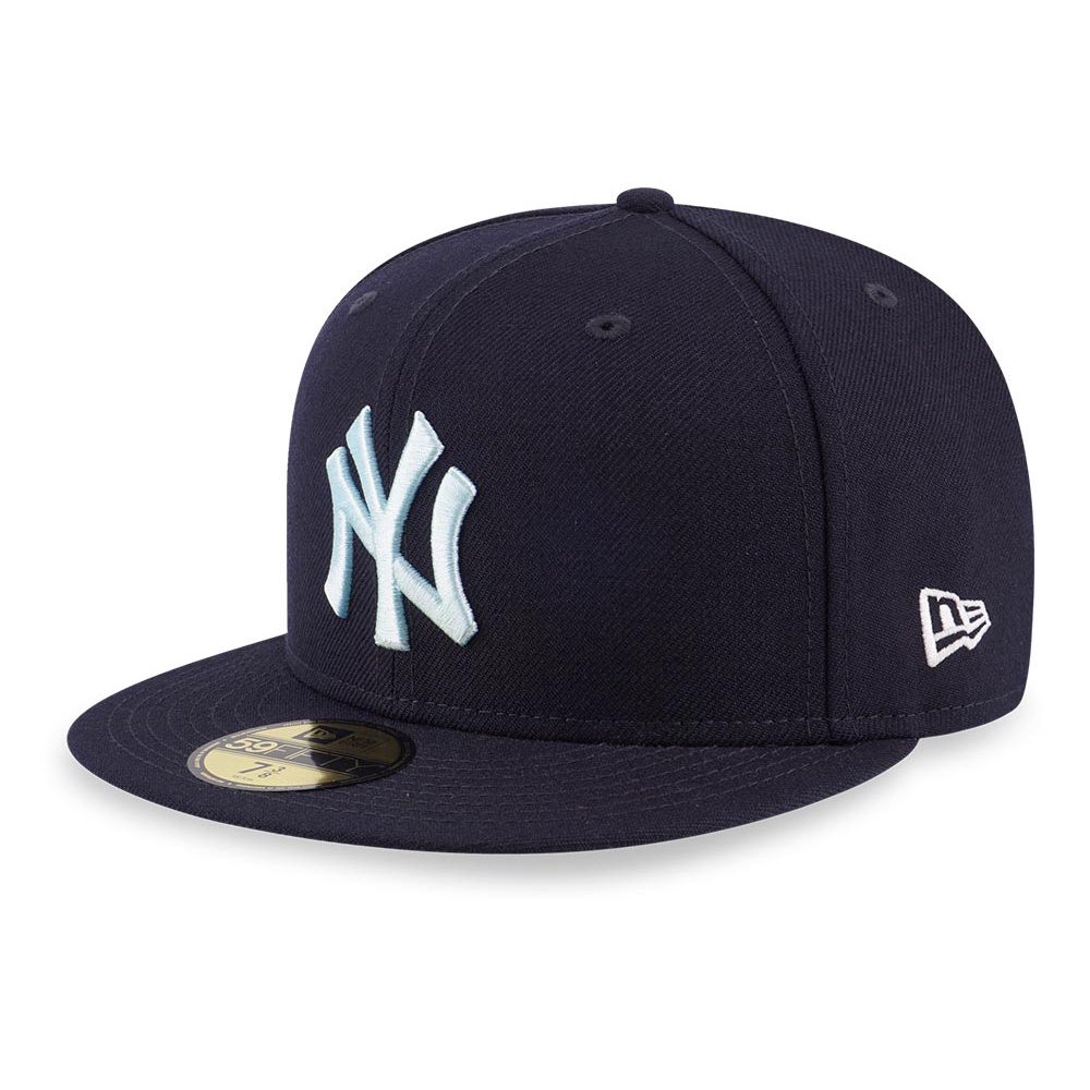New York Yankees MLB Cooperstown World Series Blue Tint on Navy 59FIFTY ...