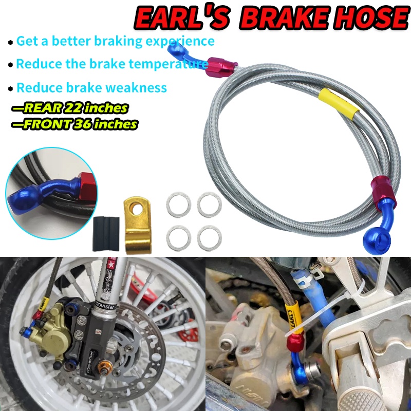 Pinph EARL’S Brake Hose Braided 36"&22" 60cm 100cm 45/90 Degree