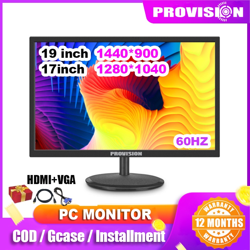 Provision Computer Monitor for PC Monitor 19inch Monito1440*900 Support ...