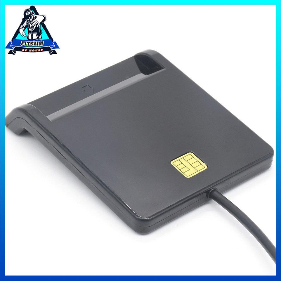 USB SIM Smart Card Reader Bank IC / ID EMV TF MMC Readers USB-CCID ISO ...