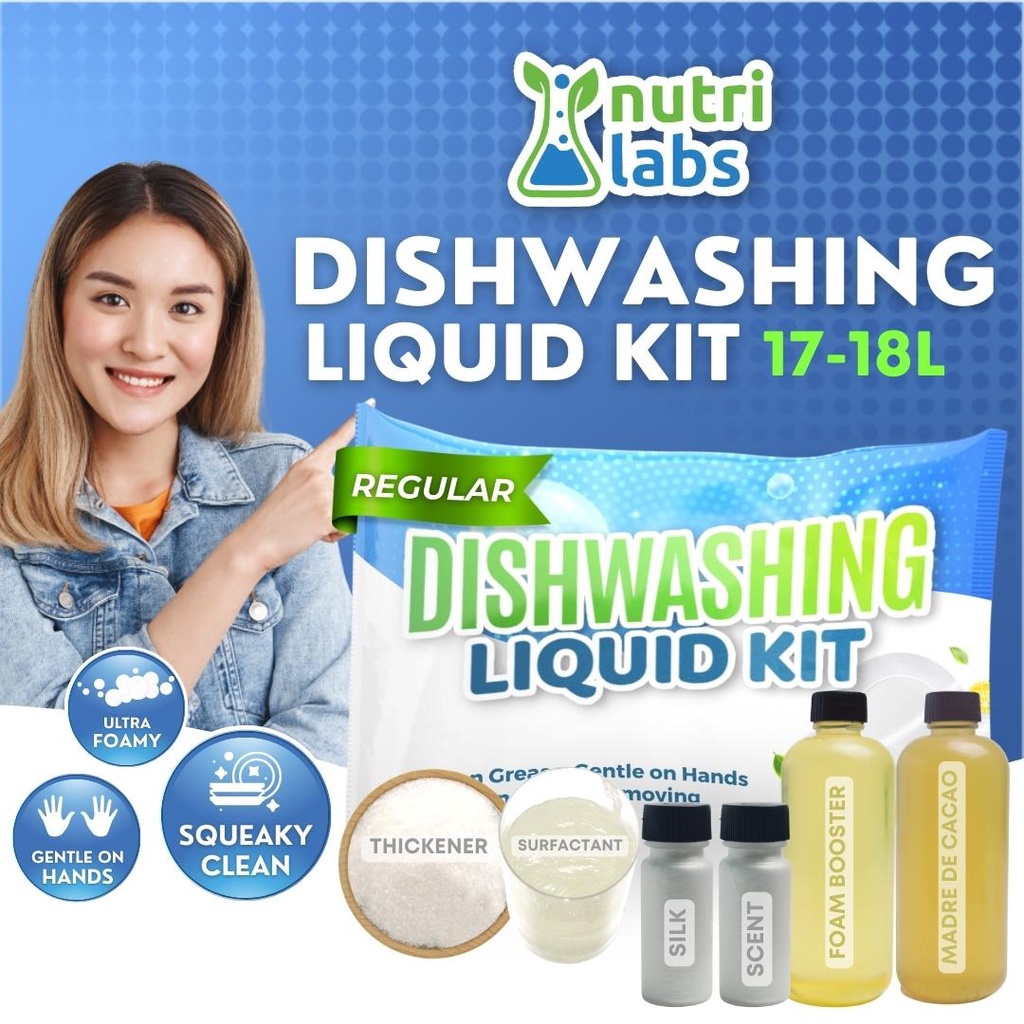 Nutrilabs Dishwashing Liquid Kit 17–18 Liters Yield Regular Kitchen ...