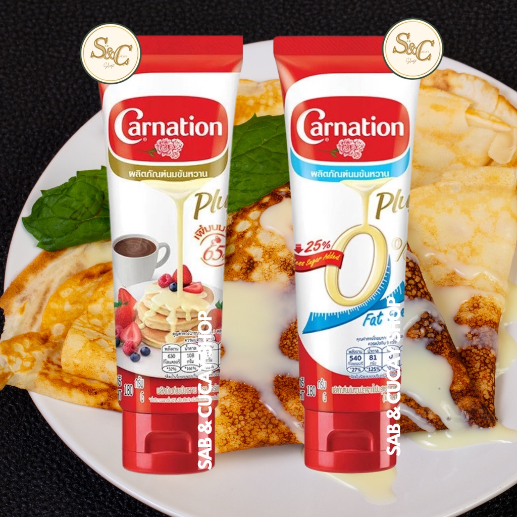 Carnation Plus Sweetened Condensed Milk Squeeze Tube Type 180g Shopee