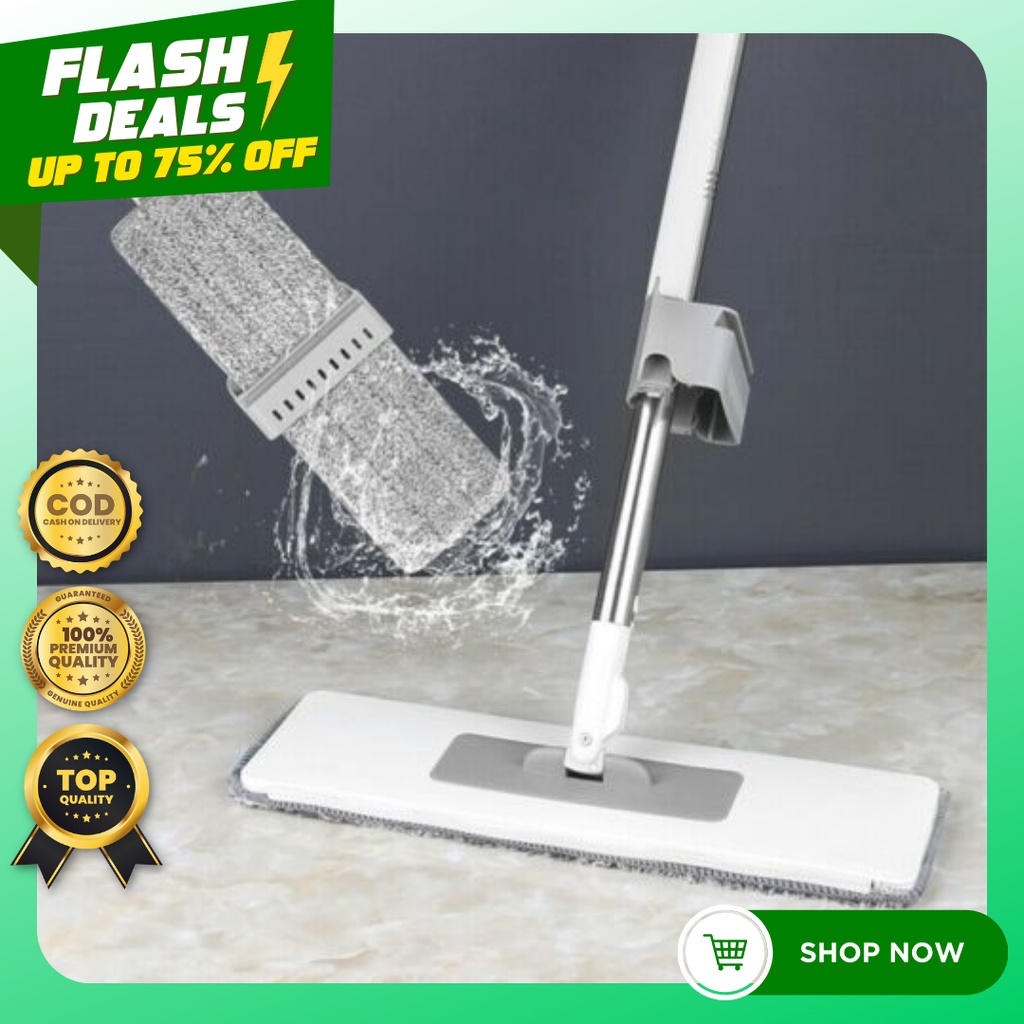 Original Flat Mop Hand Washing Lazy Mop Squeeze Mop Automatic Spin 360