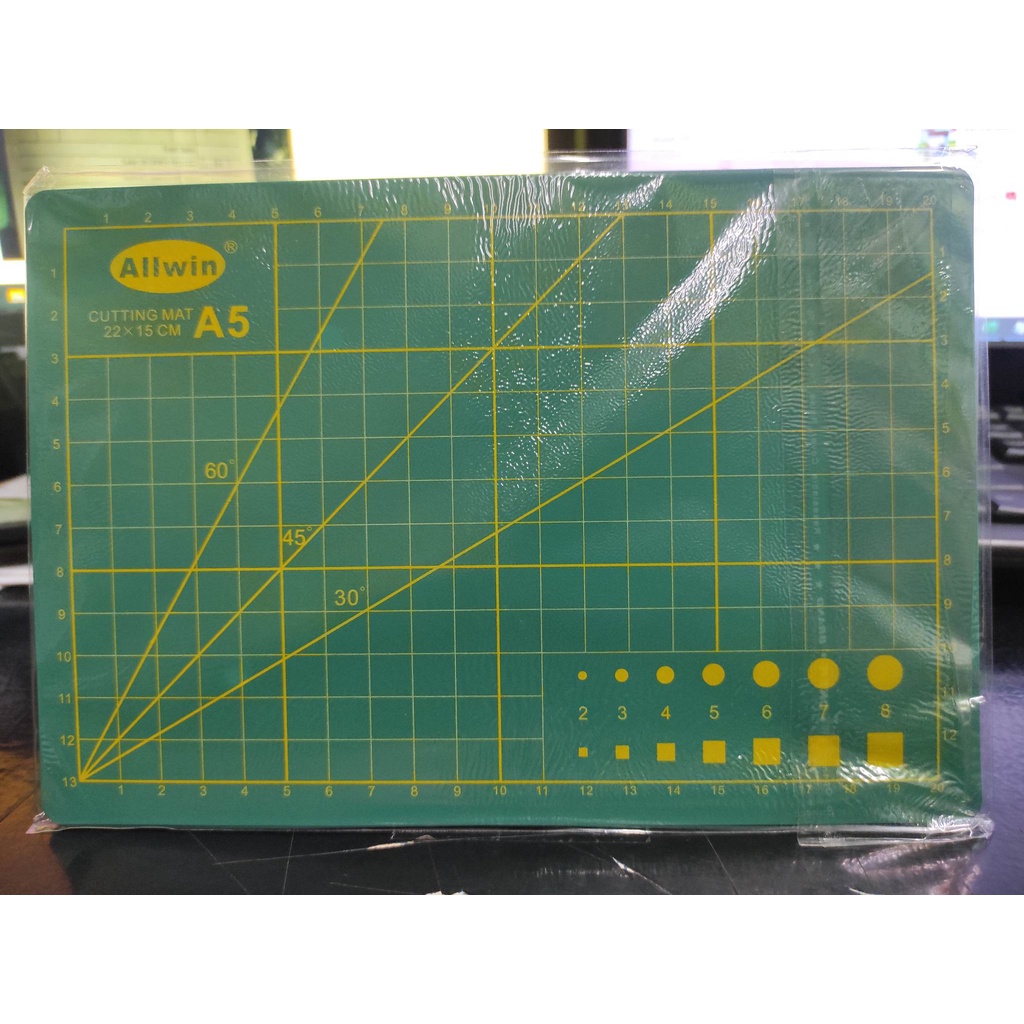 Double Sided Self Healing Cutting Mat A5 / A4 Size (ALLWIN) Shopee