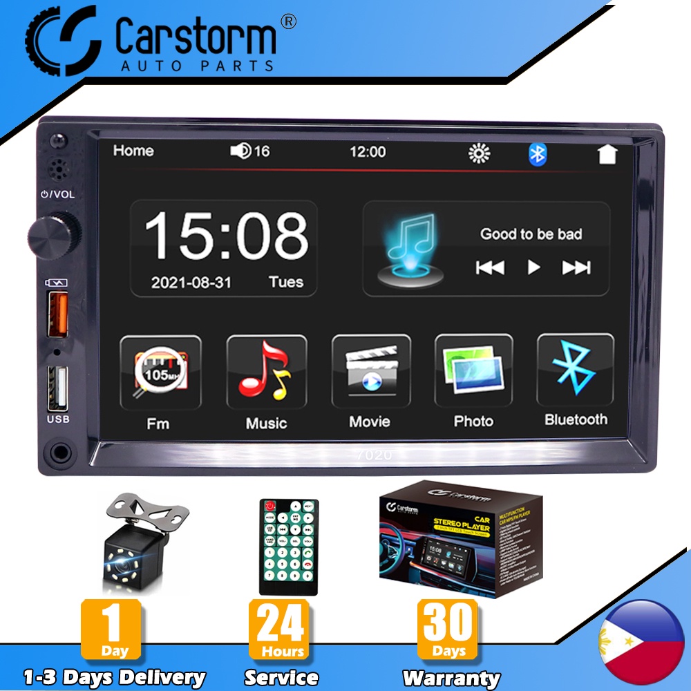 Carstorm 2Din Car Stereo Radio Video Bluetooth MP5 Touch Screen Car
