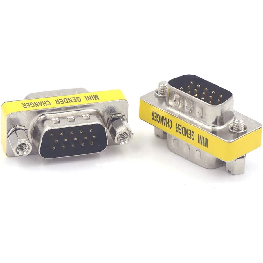 5 Pezzi Adattatore VGA Gender Changer, Maschio-maschio, 15 Pin, Per Monitor E Proiettori - 5