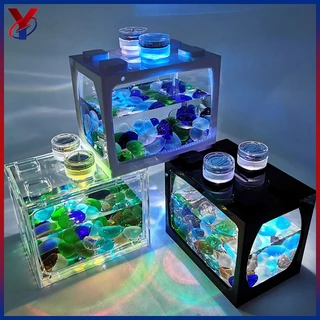 Sturdy Nicely Betta Fish Bowl Small Aquariums for Small Ornamental Fish And  Reptiles High Transparency Glass Good View - AliExpress