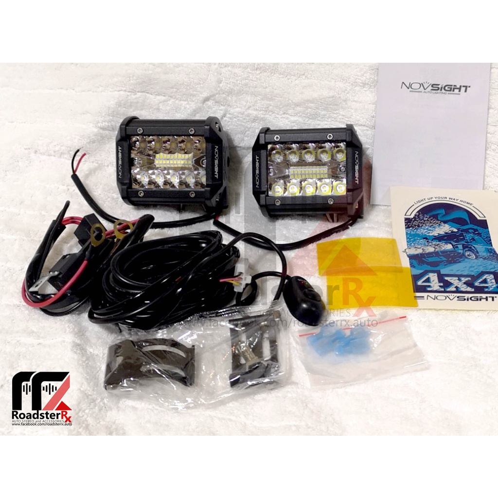Novsight 120W 4inch LED Bar Light Combo Kit for Roof Bumper | Shopee ...