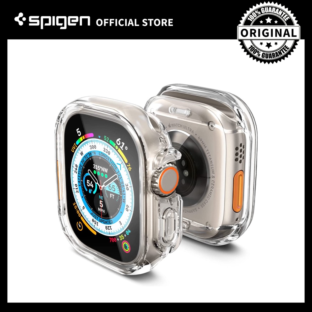 Spigen Apple Watch Ultra 2/1 (49mm) Case Ultra Hybrid Crystal Clear