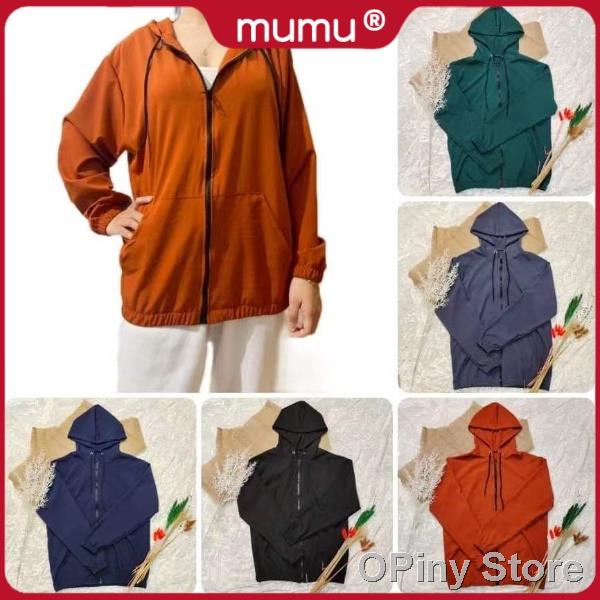 Mumu Rainer Unisex Taslan Windbreakers Jacket With Hood And Two Side