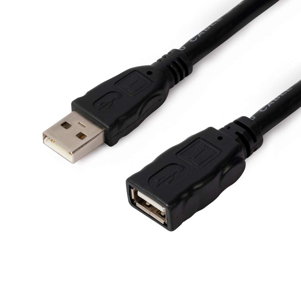 1.5M USB Extension Cable 1.5 Meters 2.0 Type A Male to A Female BLACK ...