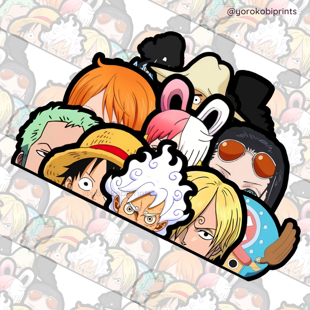 One Piece - Peeker - Sun God Nika, Luffy, Zoro, Sanji, Nami, Robin, Uta ...