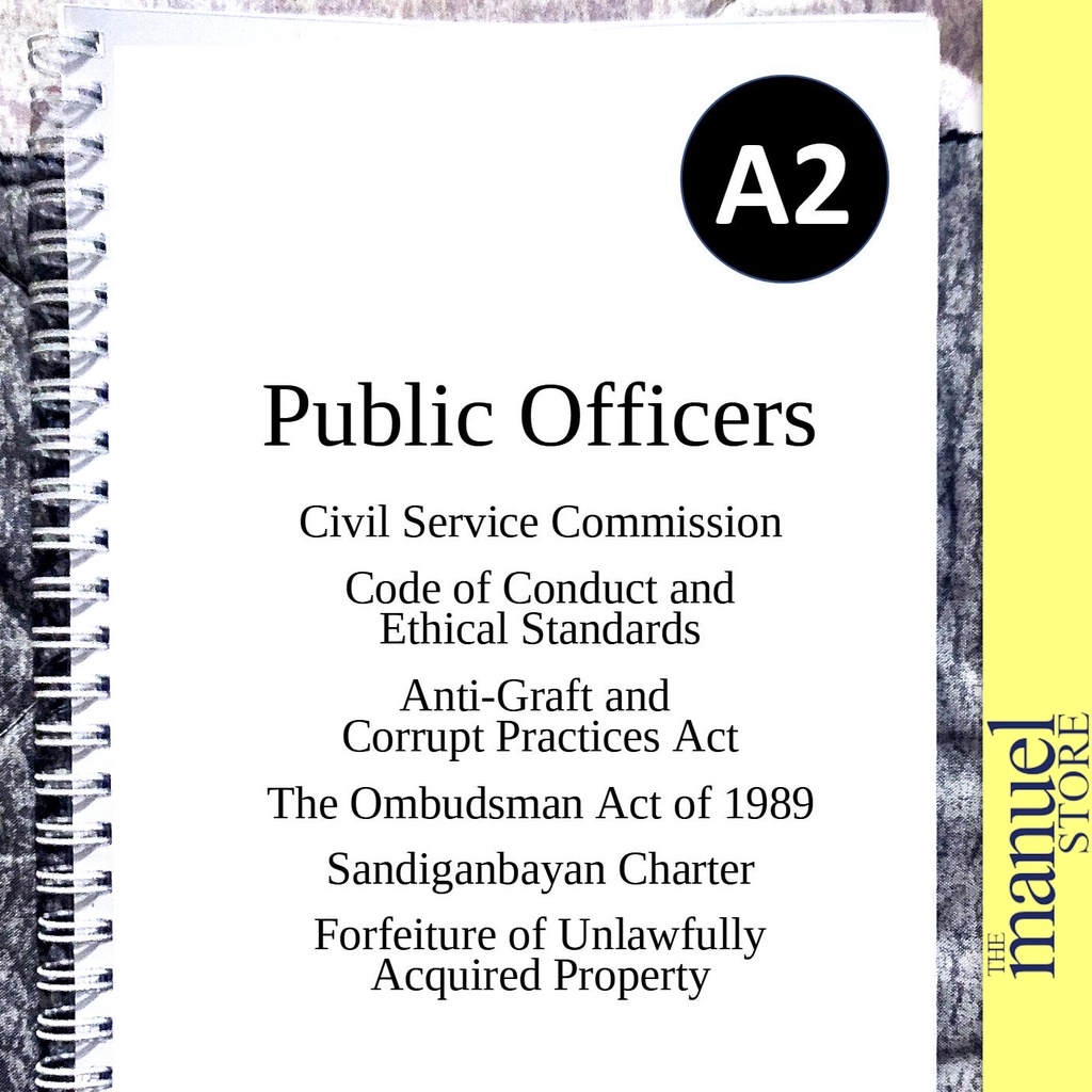 Notebook Codal (2025) - Public Officers - Sandiganbayan Ombudsman Civil ...
