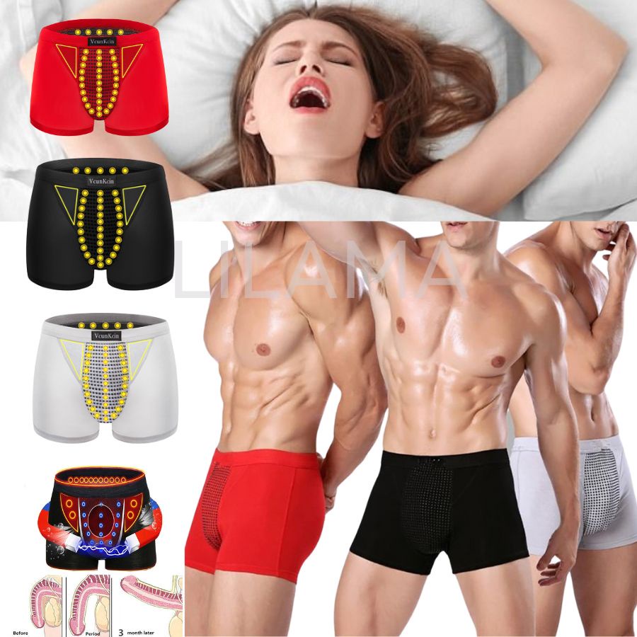 Men Underpants Physical Therapy Breathable Boxers U-convex Front