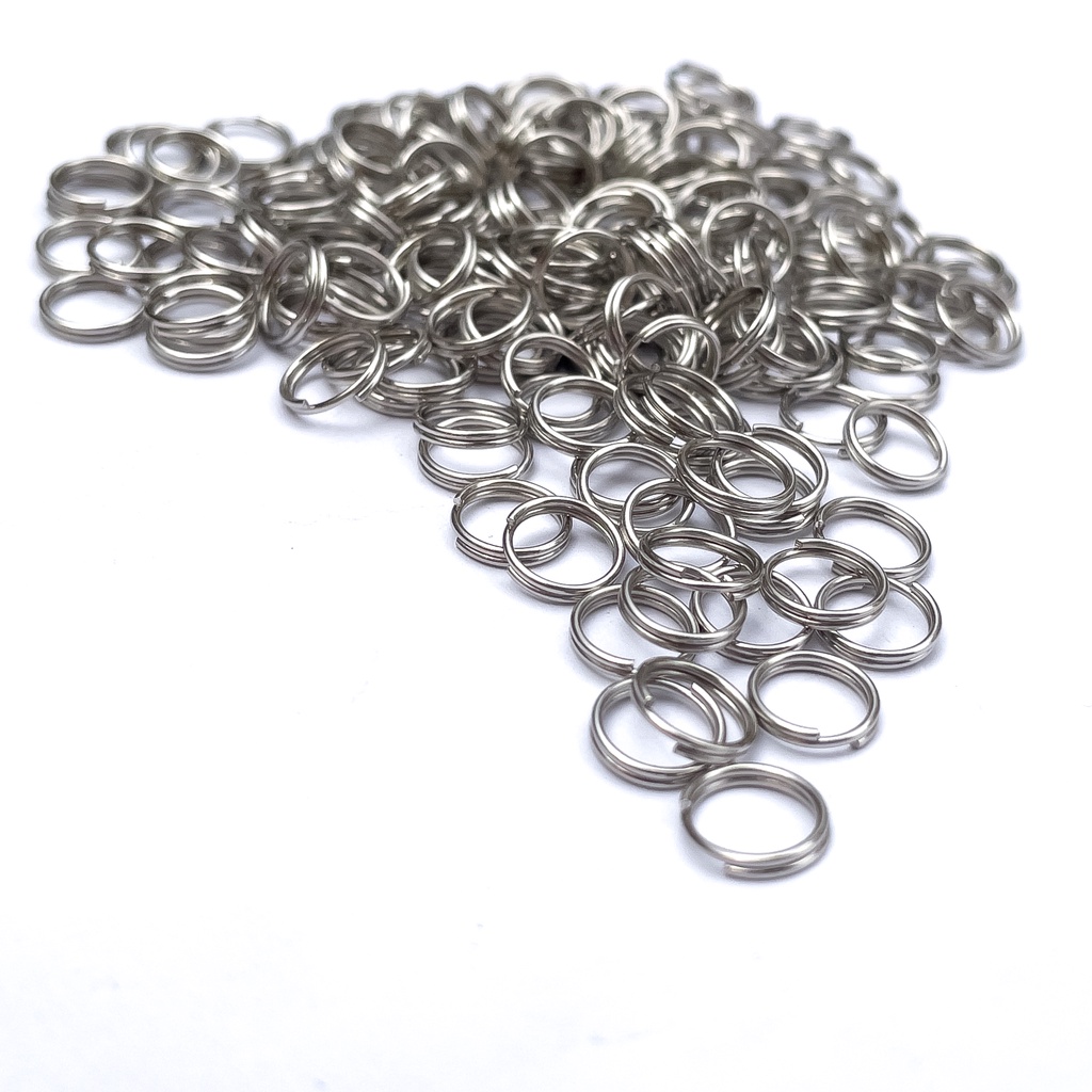 Double Split Nickel Jump Ring Rings for Keychain (5 grams) Shopee Philippines