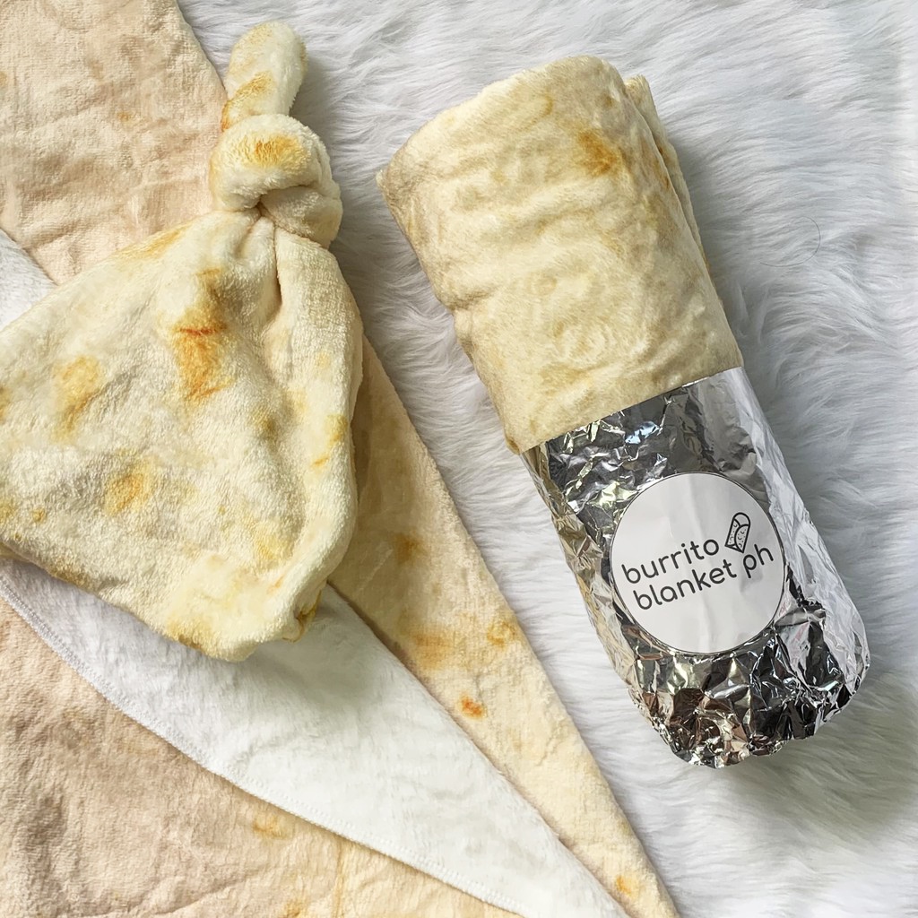 Baby Burrito Tortilla Blanket with Hat Soft Fleece Wrap Blanket