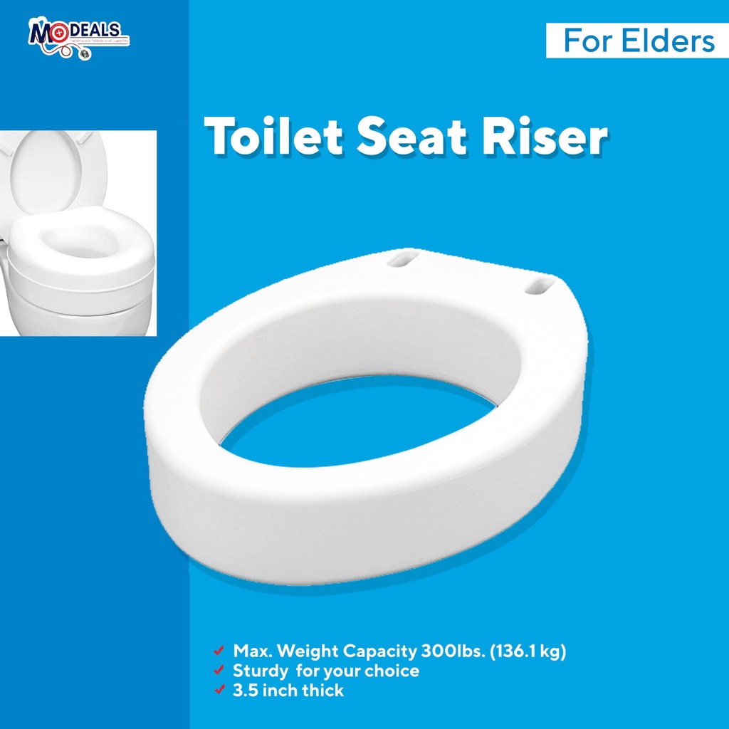 CAREX Elongated / Round Toilet Seat Riser 3.5" Elevated ( MODEALS