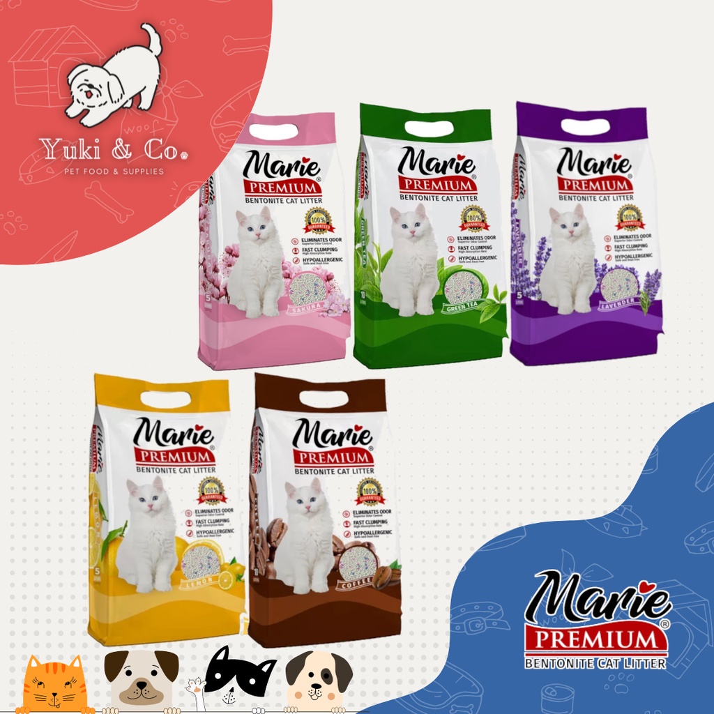 Marie Premium Bentonite Cat Litter 10L Shopee Philippines
