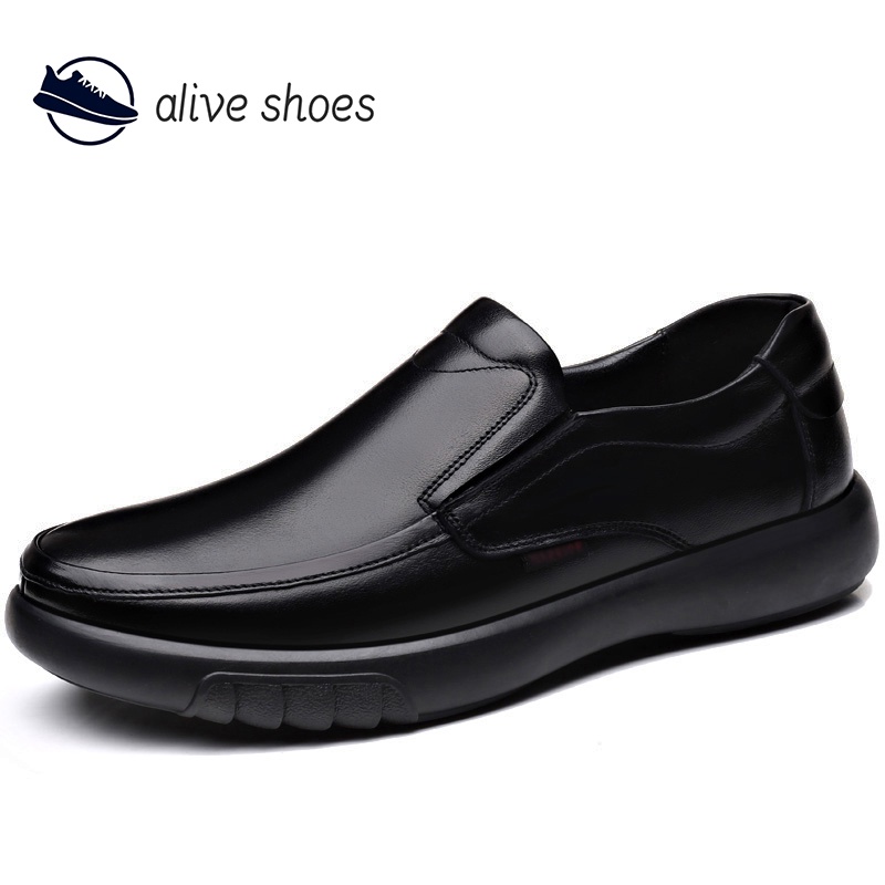 Aliveshoes Korean Men'S Leather Shoes Fashion Men'S Sneakers Breathable ...