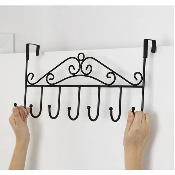 Over Door Hanger Metal Decorative Hanging Storage Rack For Bedroom ...