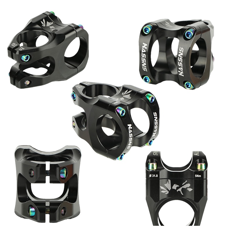 HASSNS Bike Stem 35mm Downhill Mountain Bike Handlebar CNC UltraLight Hollow MTB Alloy Stem