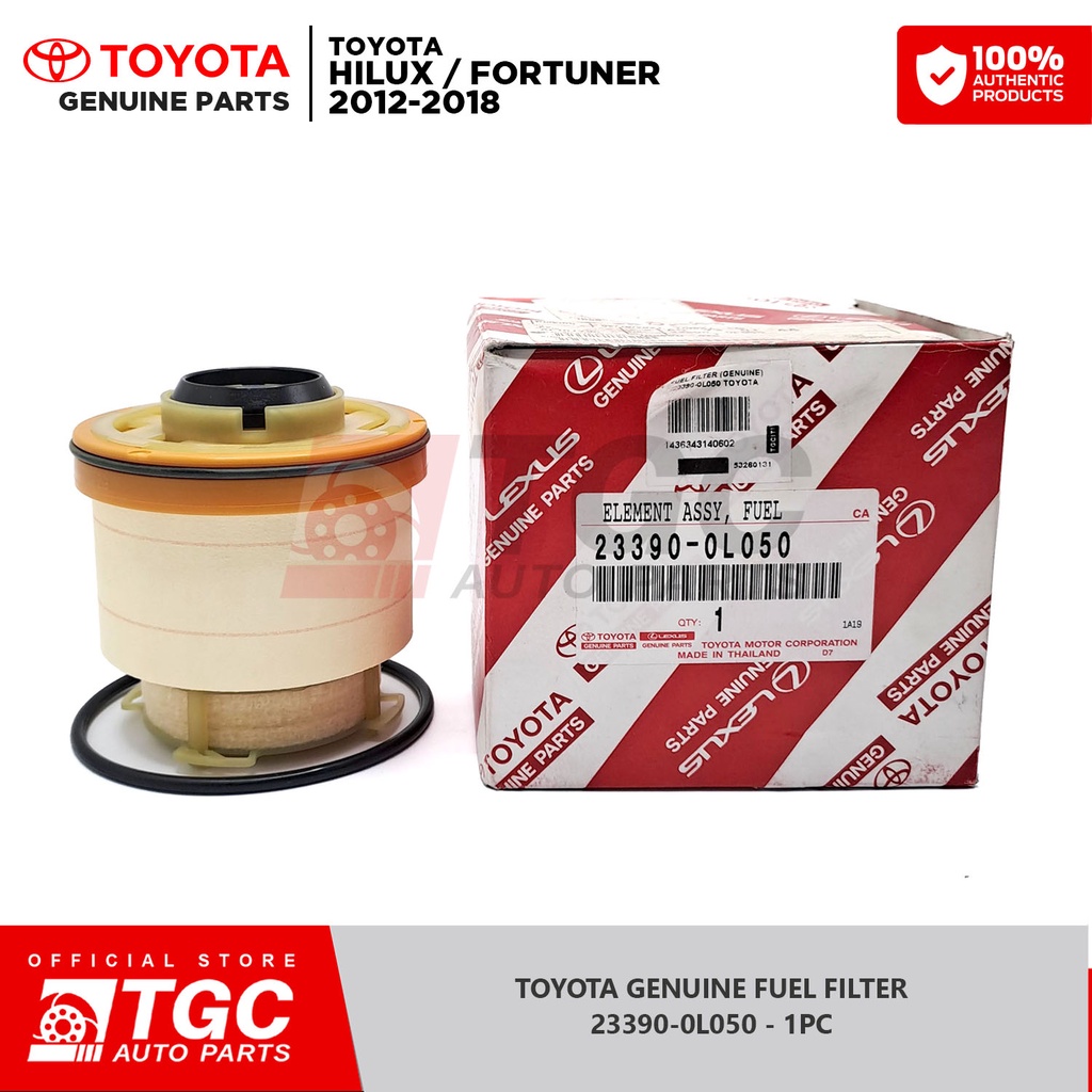 Toyota Genuine Fuel Filter Original Toyota Hilux , Fortuner 1KD