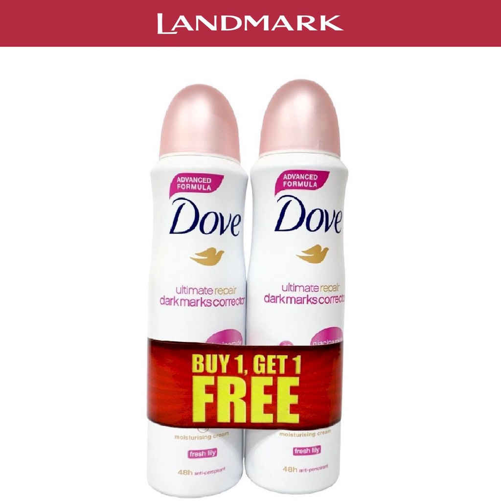 Dove Deodorant Spray Ultimate Repair Dark Marks Corrector Fresh Lily 150ml Buy 1 Take 1 Shopee