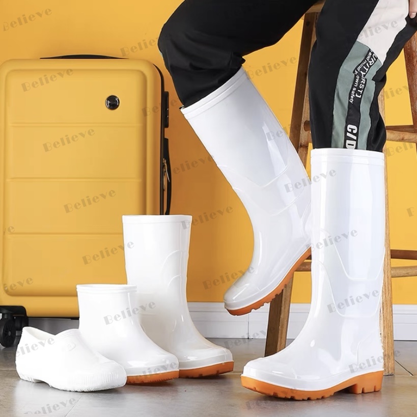 White rain boots on sale mens