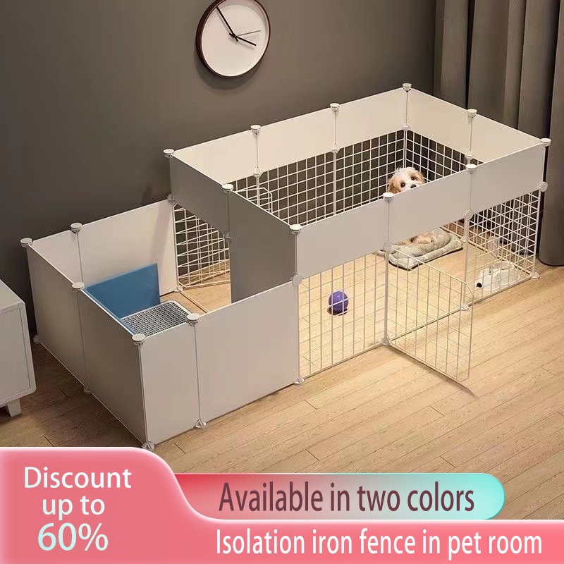 DIY Animal Cage Foldable Pet Dogs Playpen Crate Fence Puppy Kennel