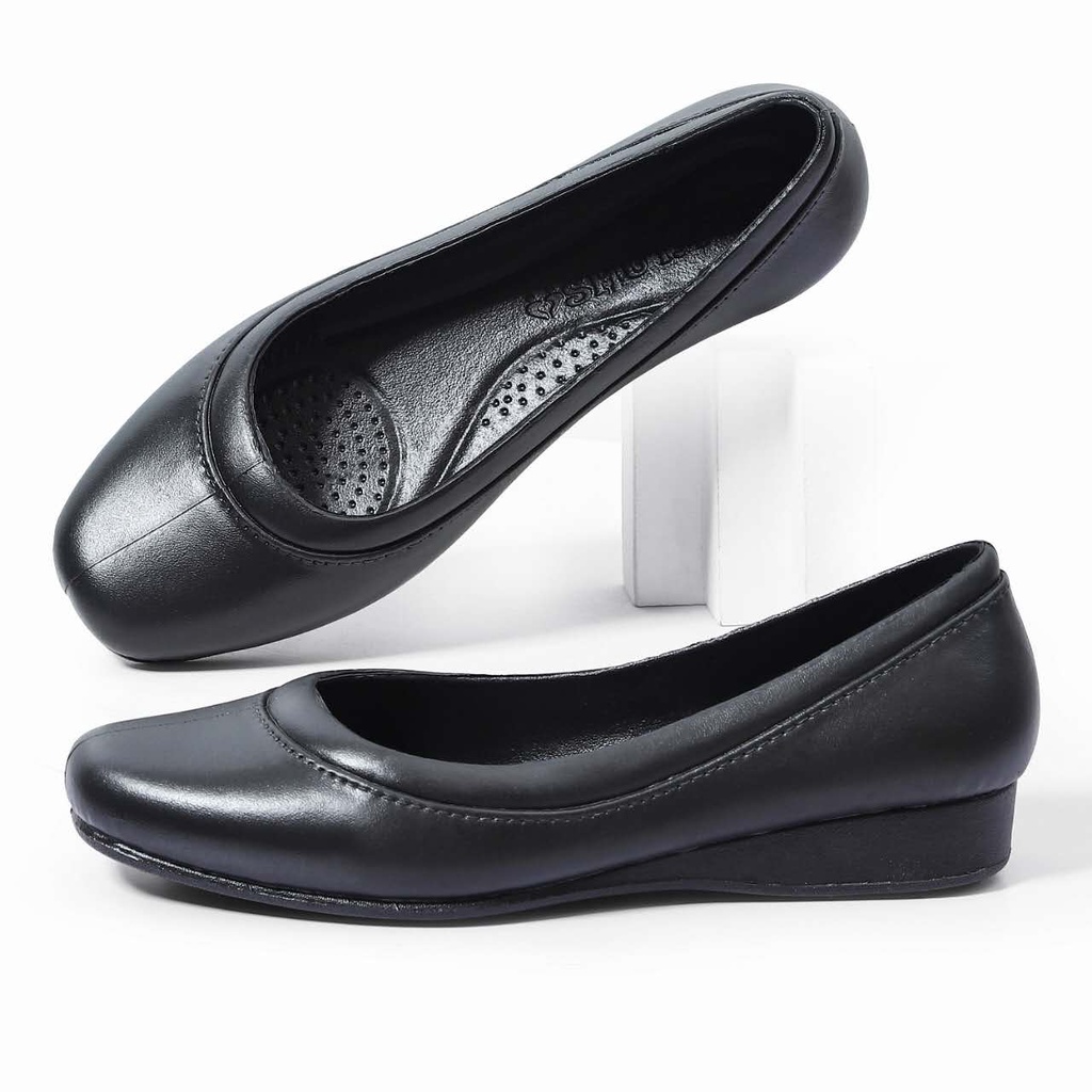 Shuta rubber black school shoes/rubber office shoes for ladies Round ...