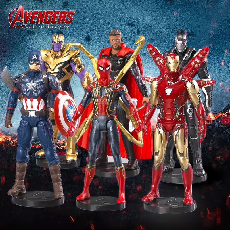 Marvel Avengers Toy Full Set Doll Doll Superhero Handmade Steel Spider