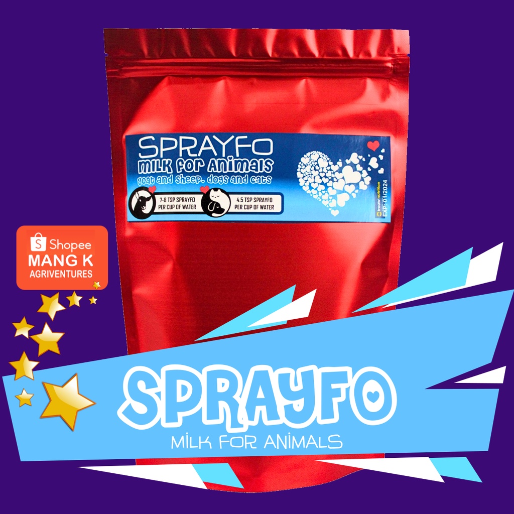 SPRAYFO 1 KG Milk Replacer for Cats|Dogs|Goat|Sheep|Cattle | Shopee ...