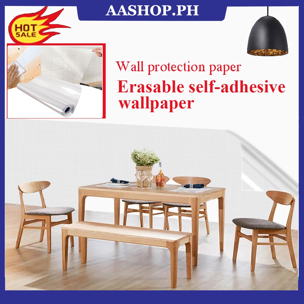Static SelfAdhesive Wall Protection Film AntiDirty Wall Paper Kitchen