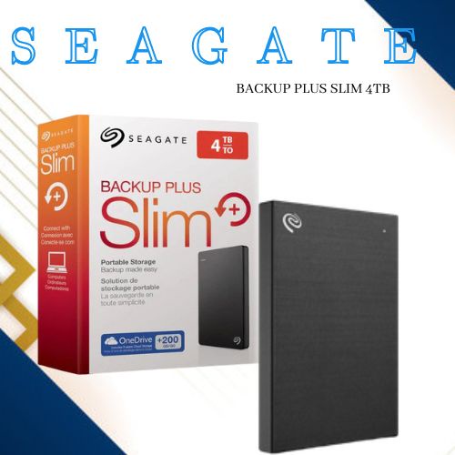 Seagate Backup Plus Slim 4TB USB 3.0 Portable Hard Drive External Hard ...