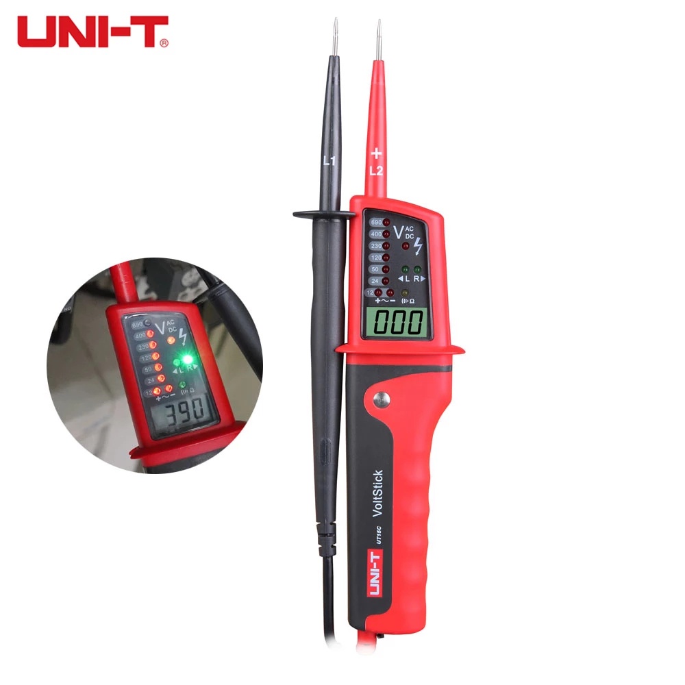 UNI-T AC DC Voltage Detector Pen Meter Continuity Tester 690V Voltmeter ...