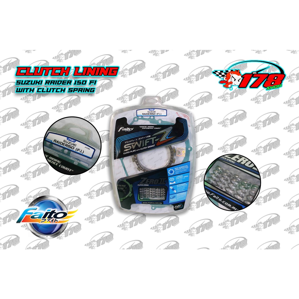 clutch lining fury 125