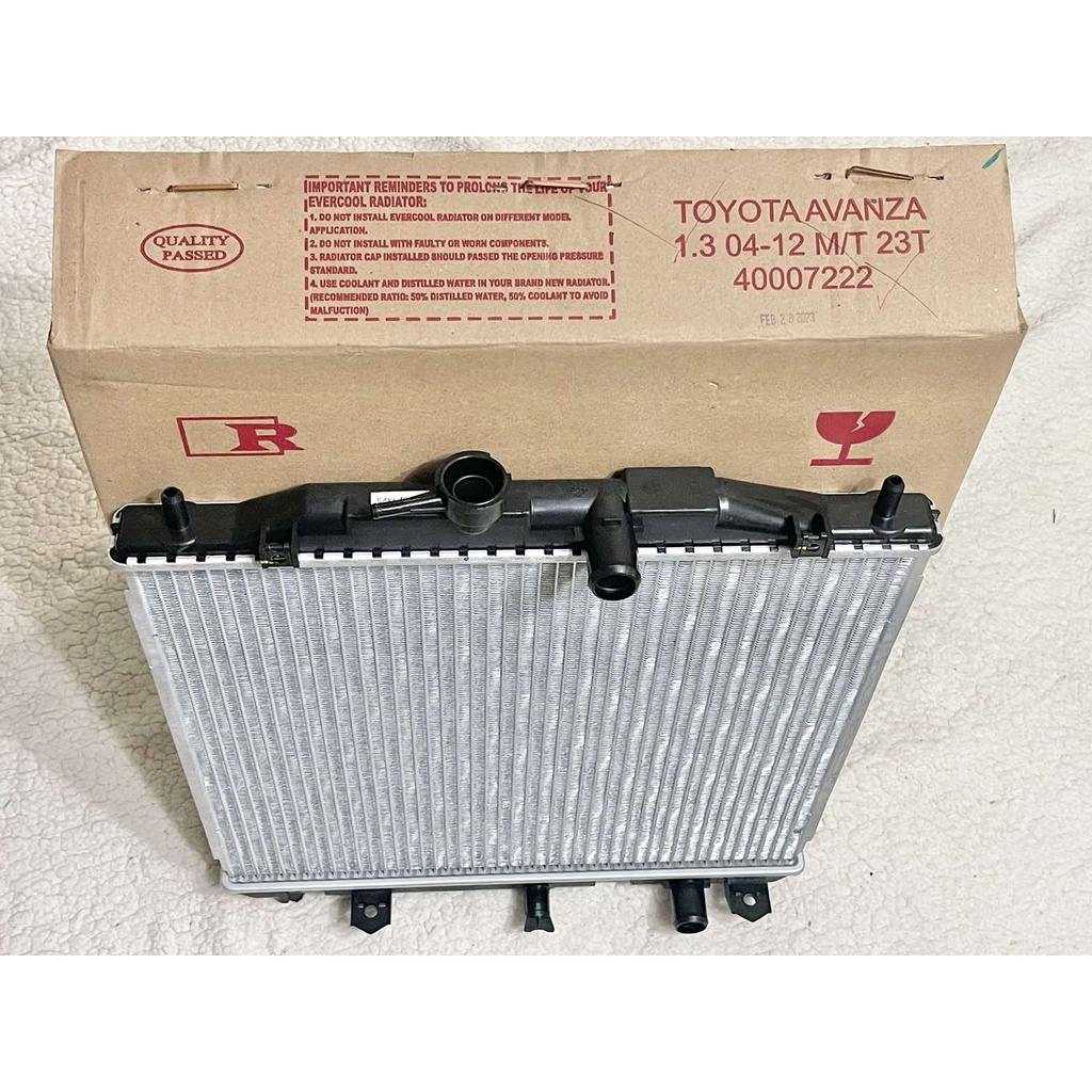 Toyota Avanza 1.3 Manual 2004-2012 EVERCOOL 2 Rows Radiator | Shopee ...