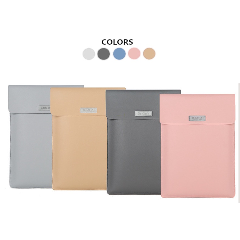 K0 Leather Laptop Sleeve Velcro Closure Shopee Philippines