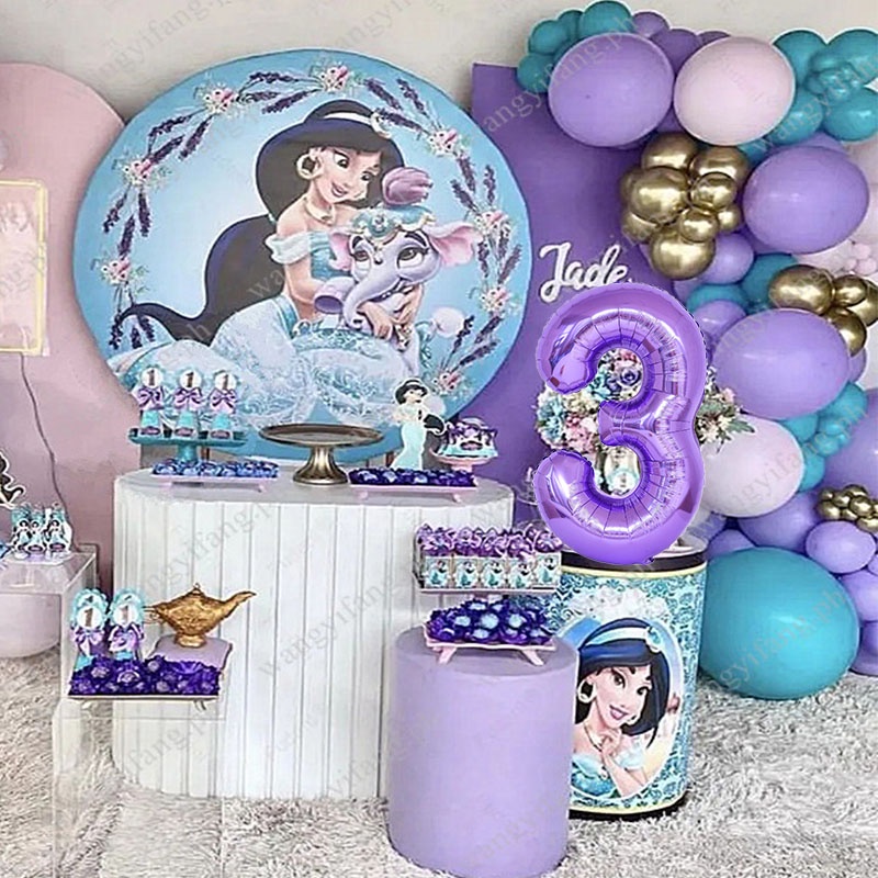 83pcs/set Disney Aladdin Princess Jasmine Theme Balloon Garland Arch