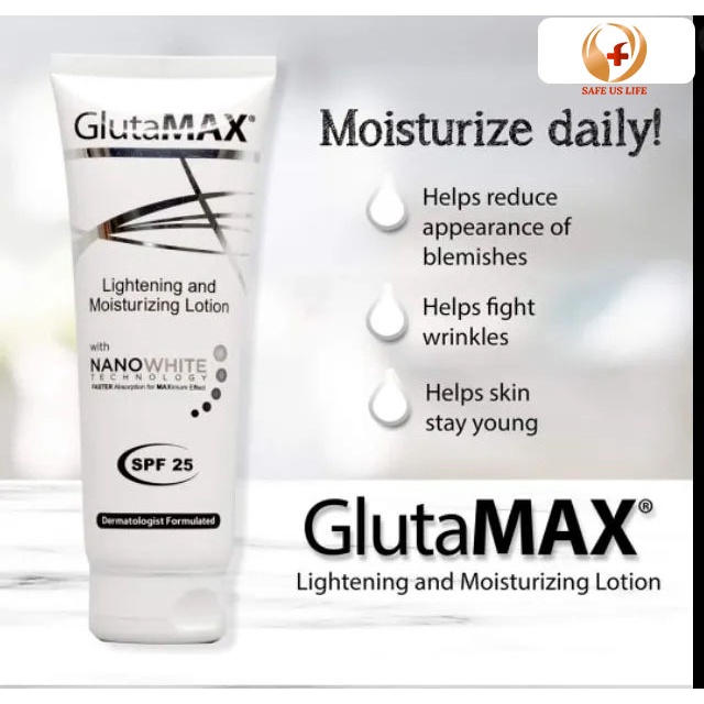 Glutamax Lotion With Glutathione Whitening Anti Aging Moisturizing 100ml Spf 35 Sun Cream 5552