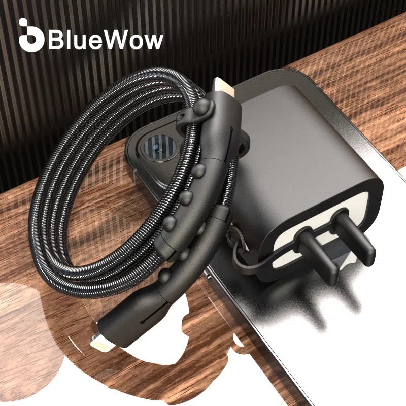 BlueWow New iPSet18/20W Upgrade Full Cover ilicone Antibreaking Headphone Cable Protector