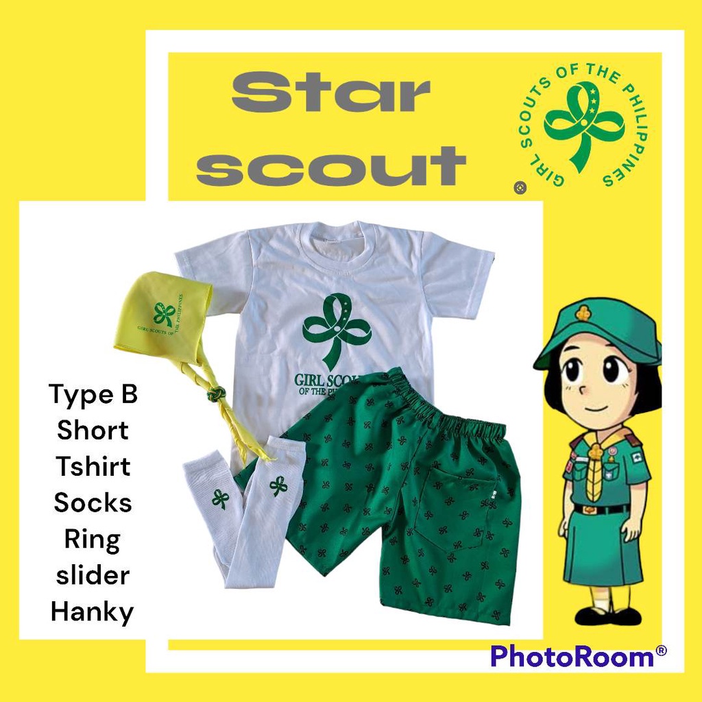 1LACAO NEW SCOUTING GIRLS TYPE B (STAR) | Shopee Philippines