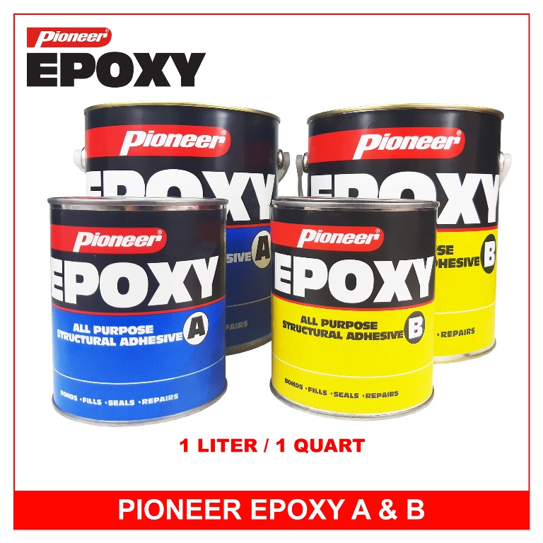 Pioneer Epoxy All Purpose A & B 1L Set (1QRT) Structural Adhesive ...